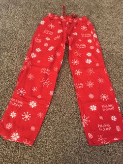 Hatley Festive Winter Snowflake pajama Pants size M LIKE NEW!