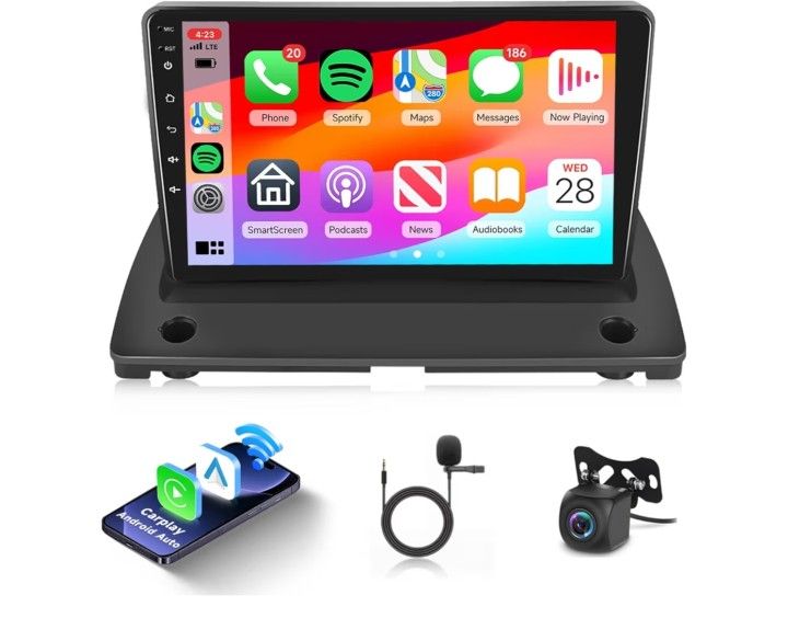 2G+64G Radio for Volvo XC90 2004-2014 Car Stereo with Wireless Carplay Android Auto,9inch 1080P IPS Touch Screen Bluetooth GPS RDS FM Radio WiFi 16EQ