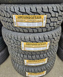 LT245/75R16 Groundspeed A/T Set Of 4 New Tires