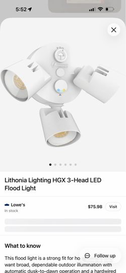 Lithonia Lighting HGX 3-Head LED Flood Light