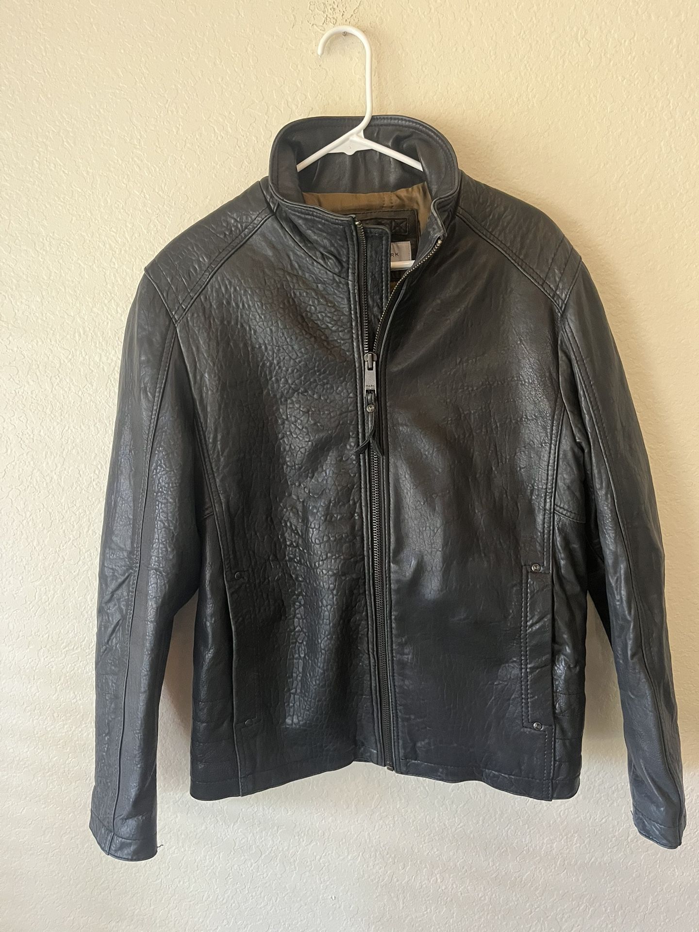 Andrew Marc New York Black Leather Jacket Size M