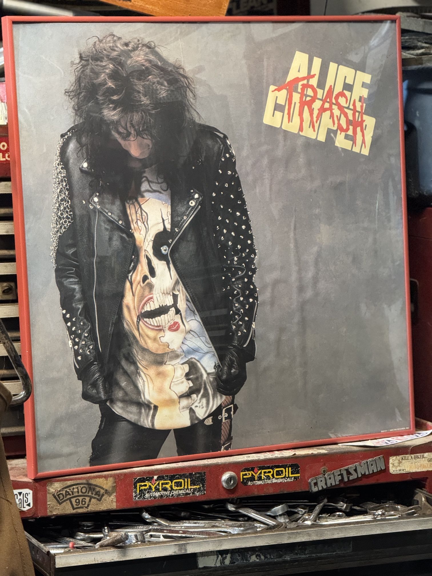 Alice Cooper Trash 1989 Original Promo Poster 23.5x23.5 RARE