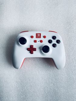 Nintendo Switch PowerA Enhanced Wireless Controller, Red/White