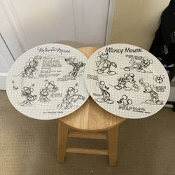 Disney Mickey And Minnie Mouse Plates