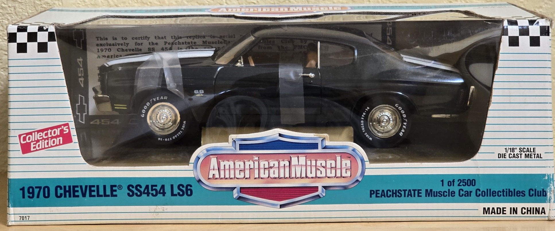 Peachstate/GMP 1:18 Ertl American Muscle 1970 Chevelle SS454 LS6 Dk Green #7017