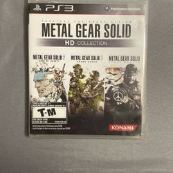 Metal gear solid HD collection PS3