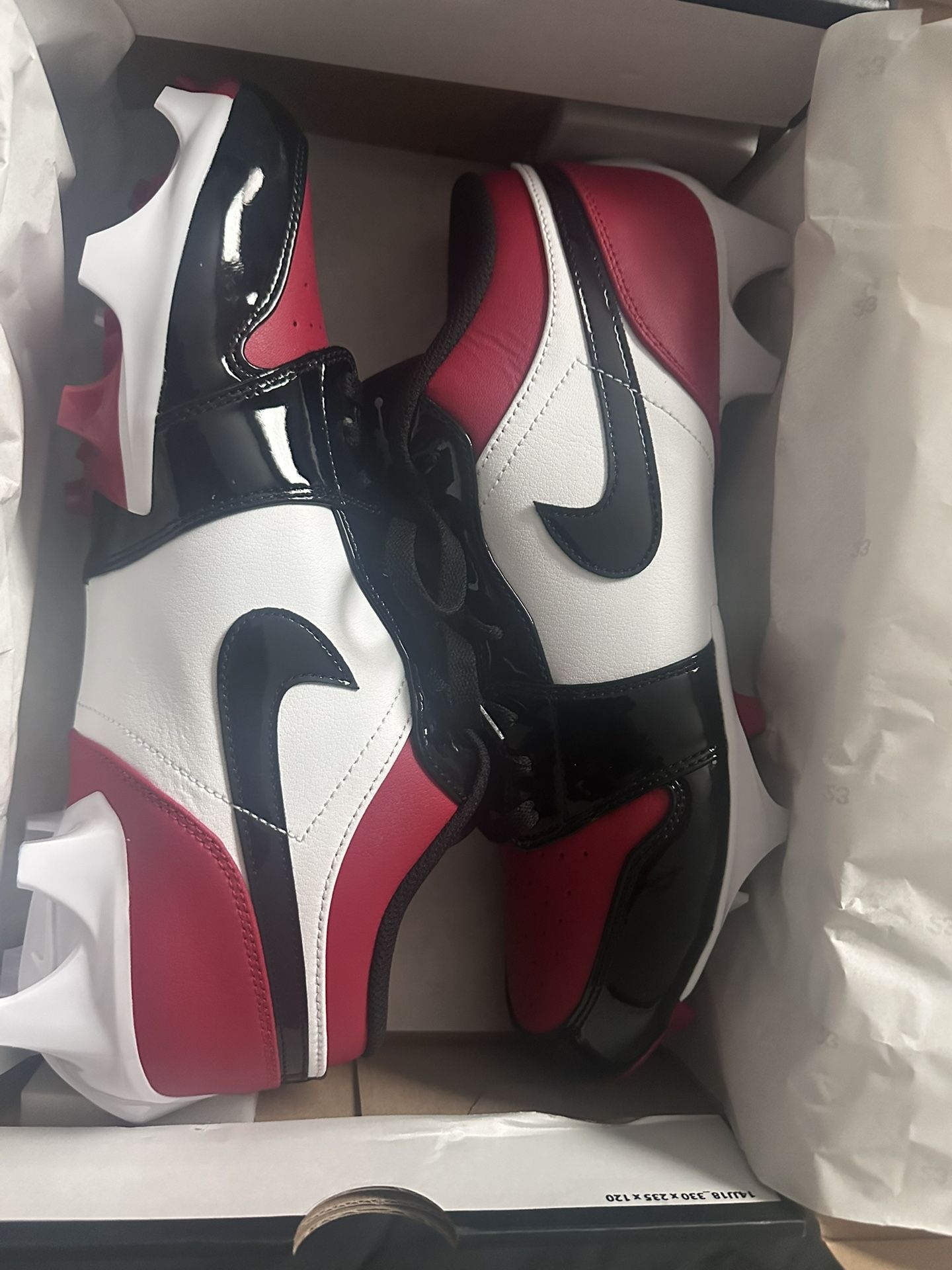 Jordan 1 Low TD cleats Size 12