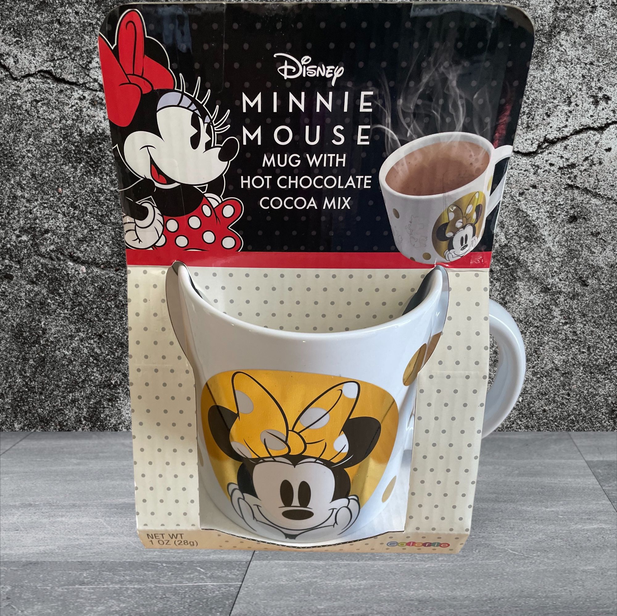 Disney Minnie Mouse Mug With Hot Chocolate Coca Mix