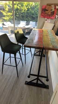 High table and chairs