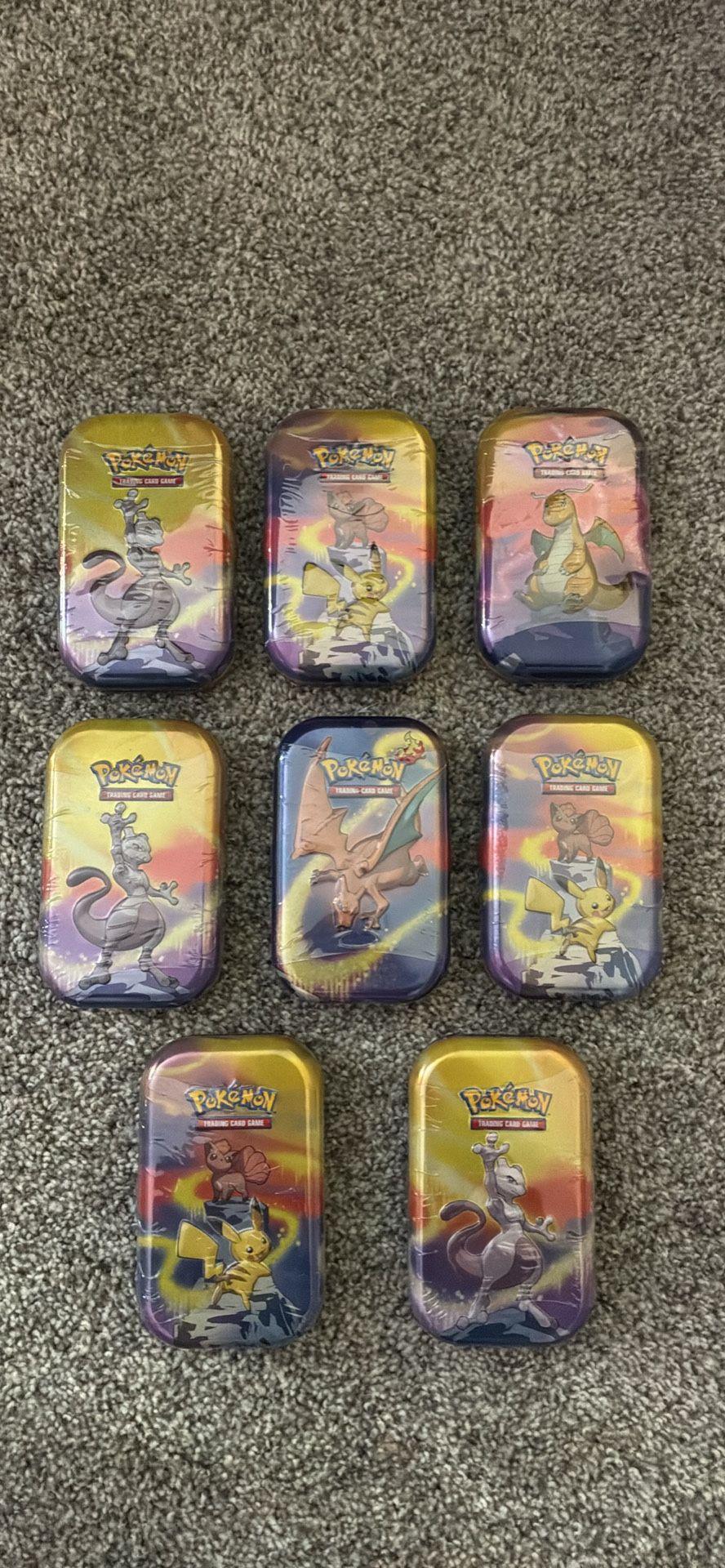 Pokemon Kanto Power Mini Tin Lot Of 8