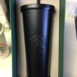 Rare Starbucks 2016 Stainless Steel Matte Black Cup