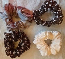 Scrunchies new 4 pieces handmade
