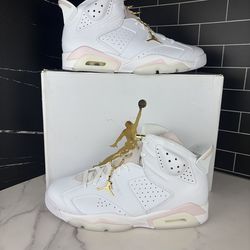 Ds jordan 6 gold hoops size 10.5 men’s $260‼️