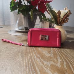 NY&C Small Pink Wallet Wristlet Zippered 