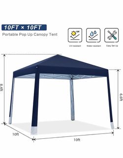10x10 Portable Pop Up Canopy Tent