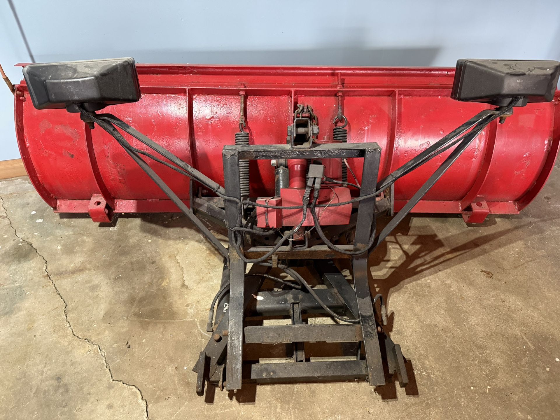 older style Western hydraulic snow plow