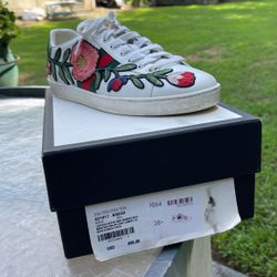 Ace leather trainers Gucci White size 38+ EU in Leather 