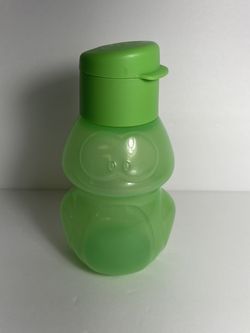 Tupperware 2Kids Eco Drinking Water Bottle 350ml Frog Green Flip Top Seal