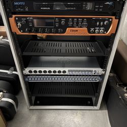 Guitar Rack Road Case And Rack Units Combined 