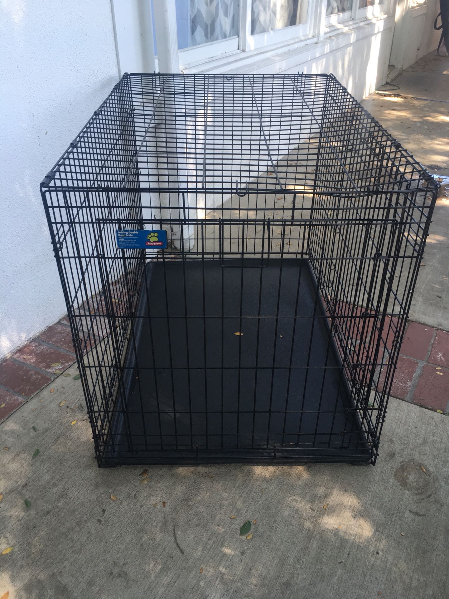 Top Paw Double Door Large Dog Crate