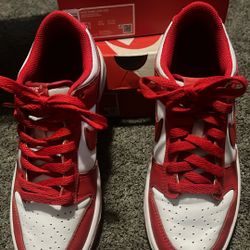 Nike red Dunks Youth Size 5.5