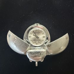 Vintage Jetson De Luxe Cicada Watch Pendant Swiss Mechanical Novelty Insect WORKING