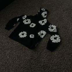 Black Denim Tear Hoodie