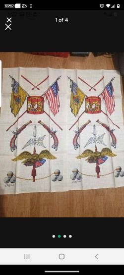 1960's Patriotic Linen Tea Towels