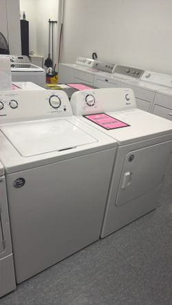 Used Amana washer and dryer set. 1 year limited warranty