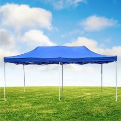 New, Portable 10 x 20 FT Pop-Up Canopy Tent for Outdoor Markets