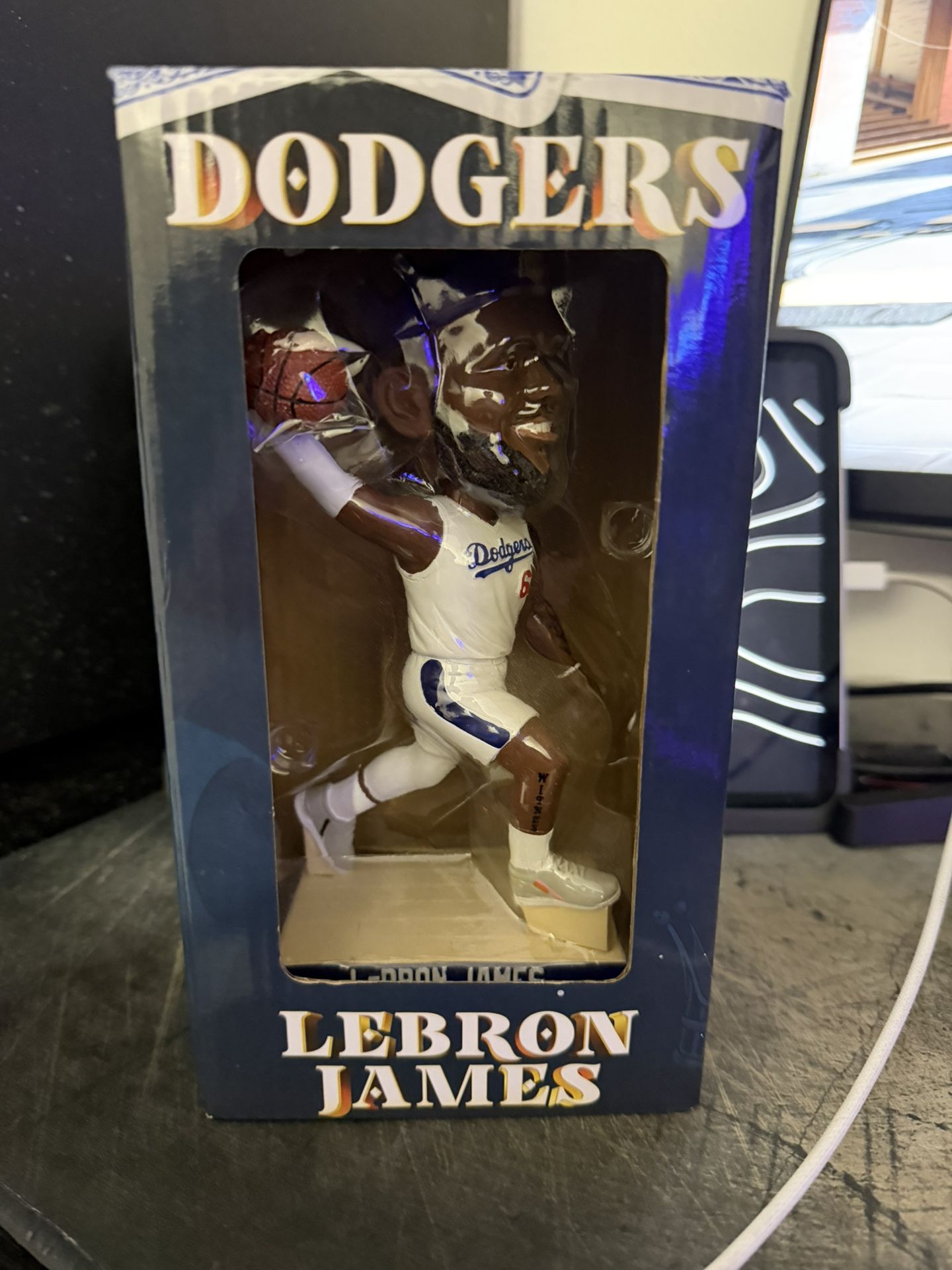 LeBron James Dodger Collab Bobblehead