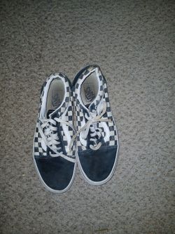 Vans Old Skool Checkerboard - Black & White - Mens Sz 8.5