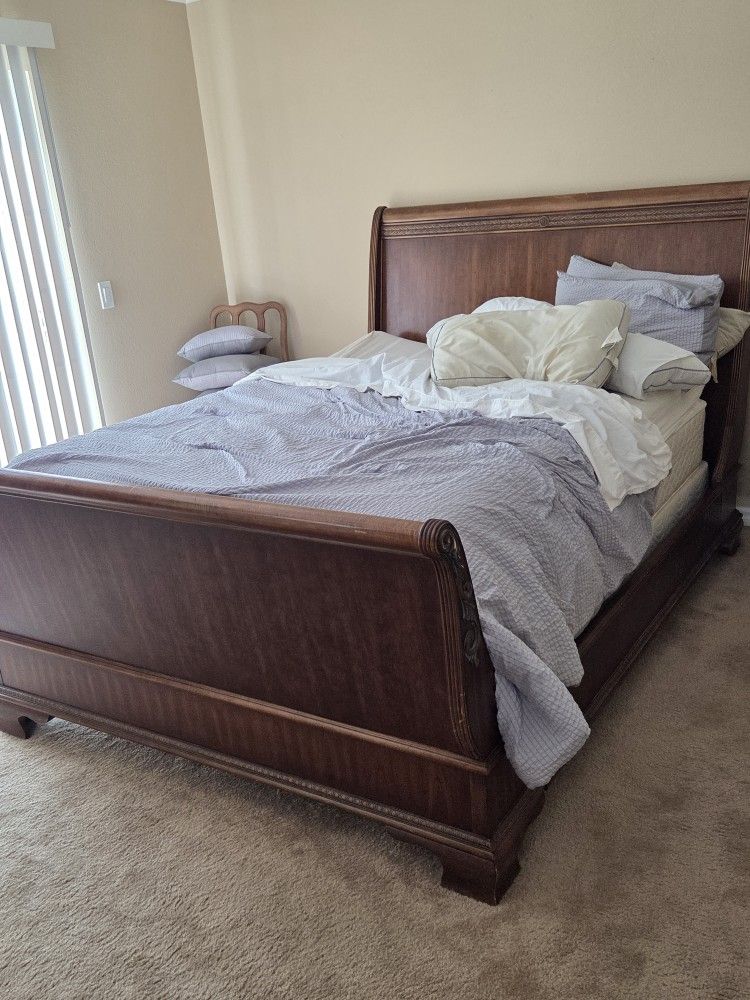 Sleigh Bed Queen, TVs, Sofa, Credenza, Armoirs, Dining Table