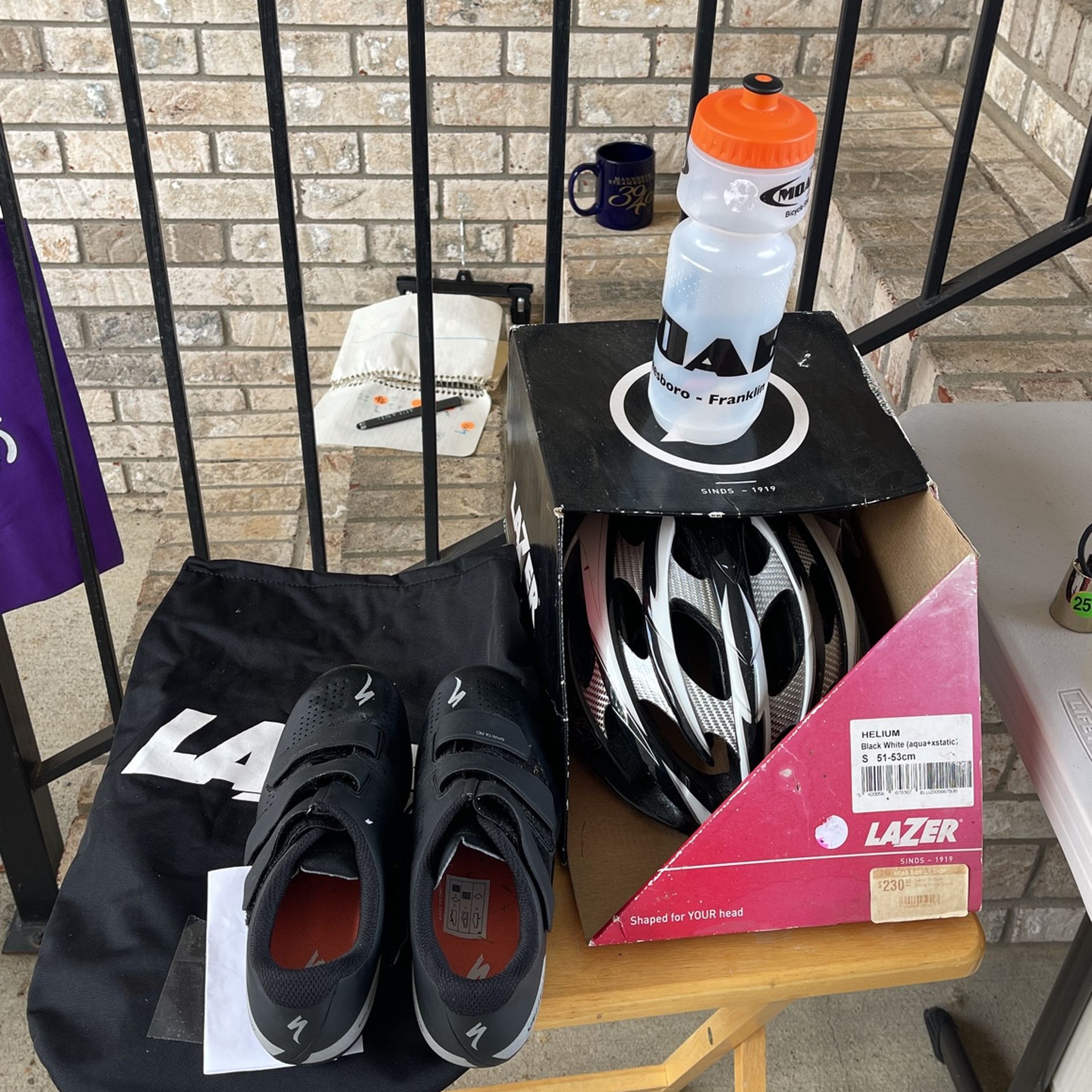 Bike Shoes And Helmet By Lazer