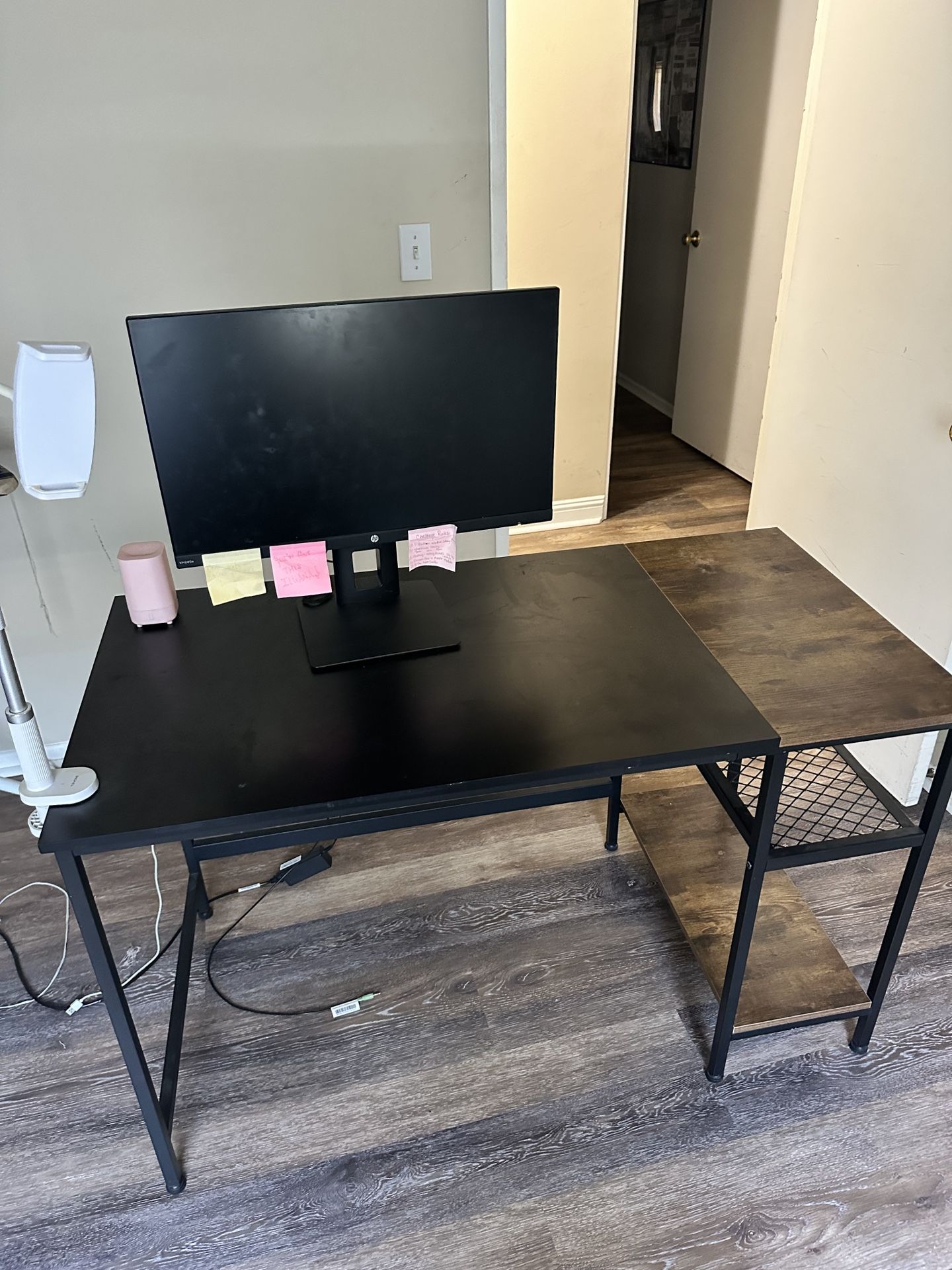 Desk + Monitor