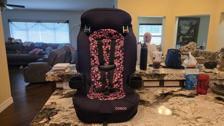 Cosco 2 In 1 Carseat With Cup Holder PINK 