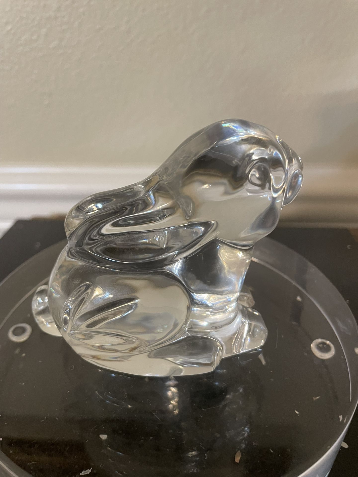 Vintage Waterford Crystal Bunny Rabbit 3.5”x3”