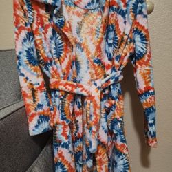 Hooded bathrobe for girls Size 12