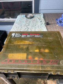 Phantom Tackle Box And Fishing Items