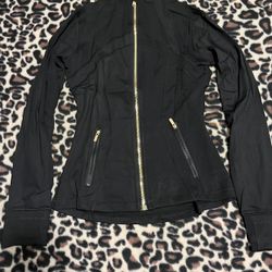 Black and Gold Lulu Define Jacket 