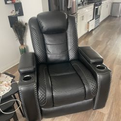 Electric Leather Recliner 