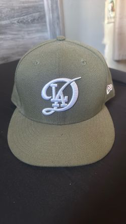 Green La dodger fitted hat