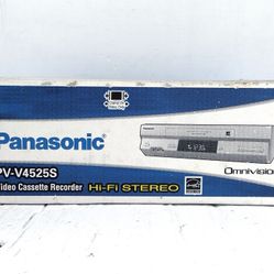 New Panasonic PV-V4525S VCR VHS CASSETTE TAPE PLAYER/RECORDER HIFI 4-HEAD 