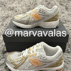New Balance 190R White Silver Gold. Womens 7