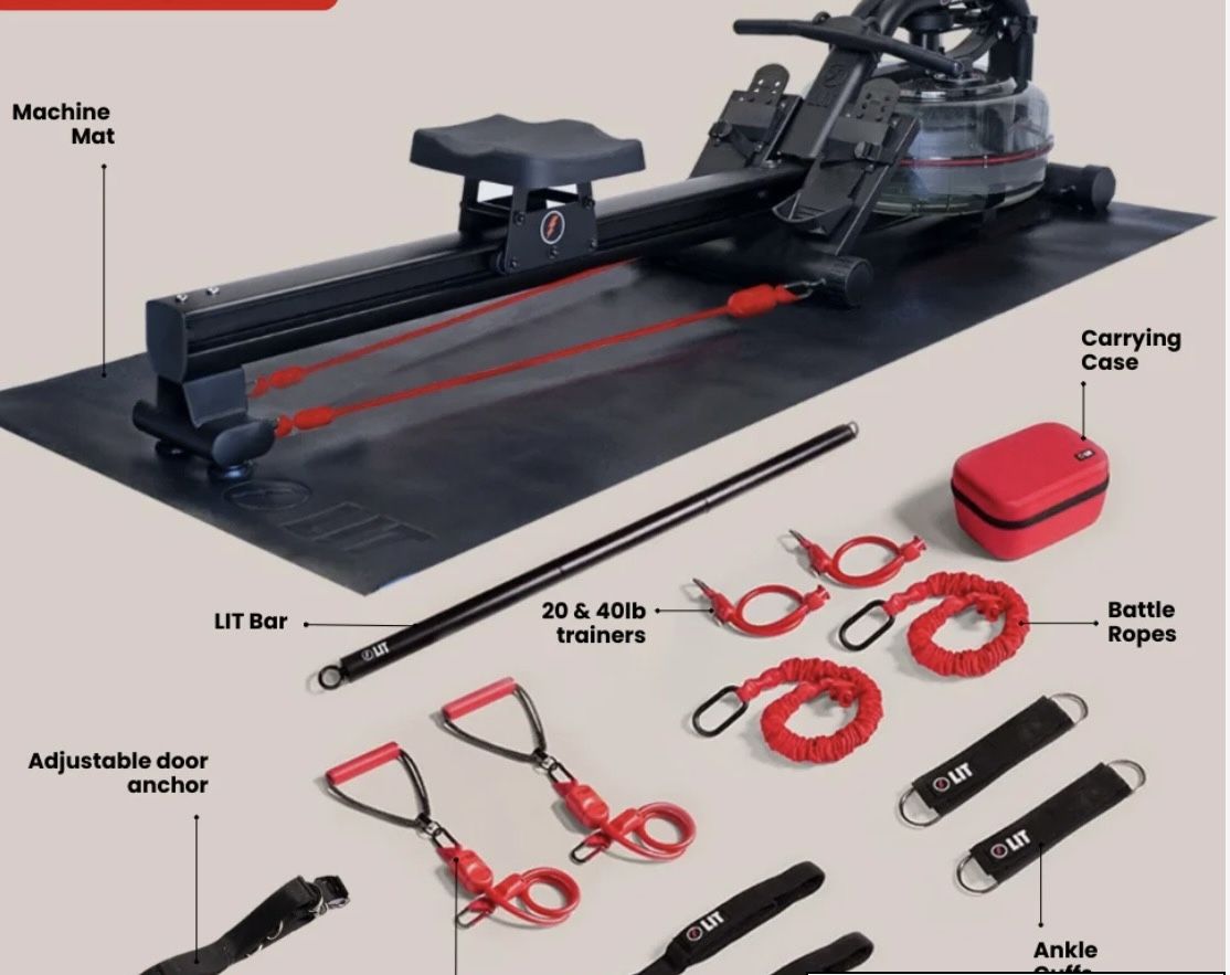 LIT METHOD Rowing / Pilates Machine - Nearly New