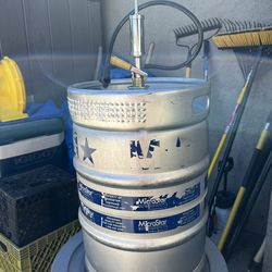 Empty Keg With Beer Tap.   *MAKE ME AN OFFER*
