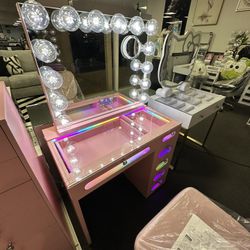 Pink Vanity Set w/ Bluetooth 