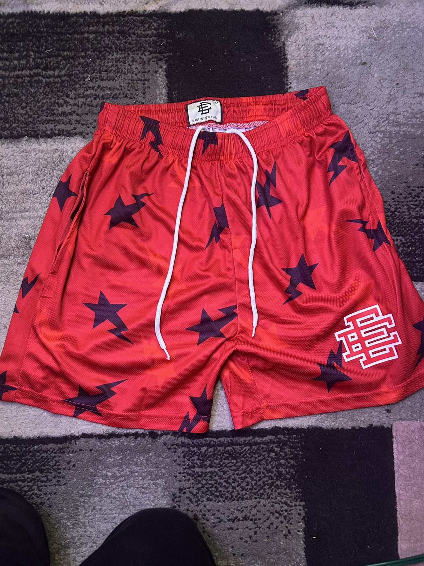 Eric Emanuel X Bape Shorts Red 