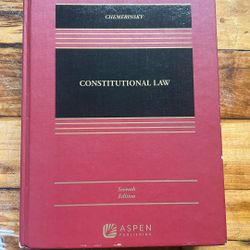 Chemerinsky Constitutional Law – 7th Edition (Aspen Casebook)