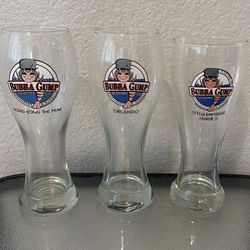 Bubba Gump Pilsner Glasses Set of 3